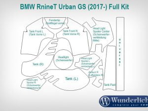 Lakbeschermingsfolie - compleet Urban G/S