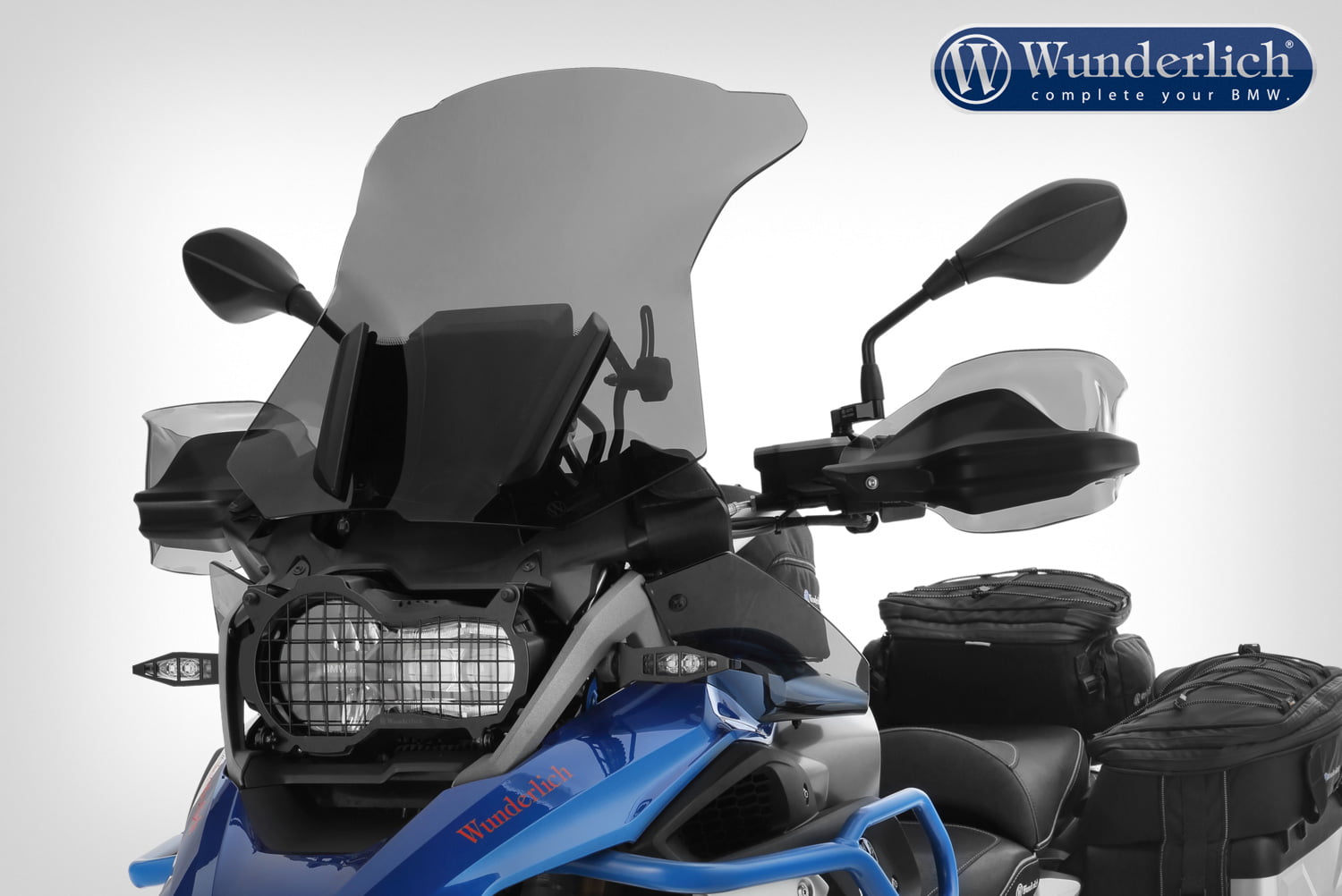 Wunderlich "MARATHON" windscherm, rookgrijs - Afbeelding 2