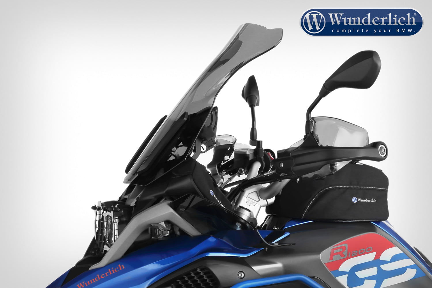 Wunderlich "MARATHON" windscherm, rookgrijs - Afbeelding 3