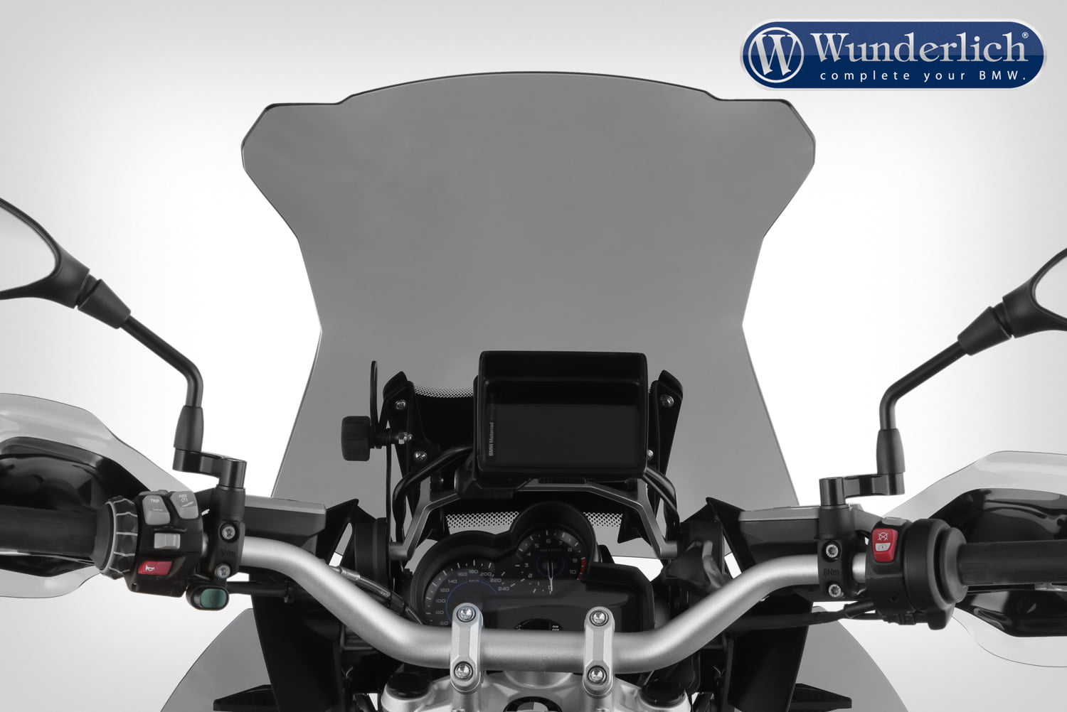 Wunderlich "MARATHON" windscherm, rookgrijs - Afbeelding 4