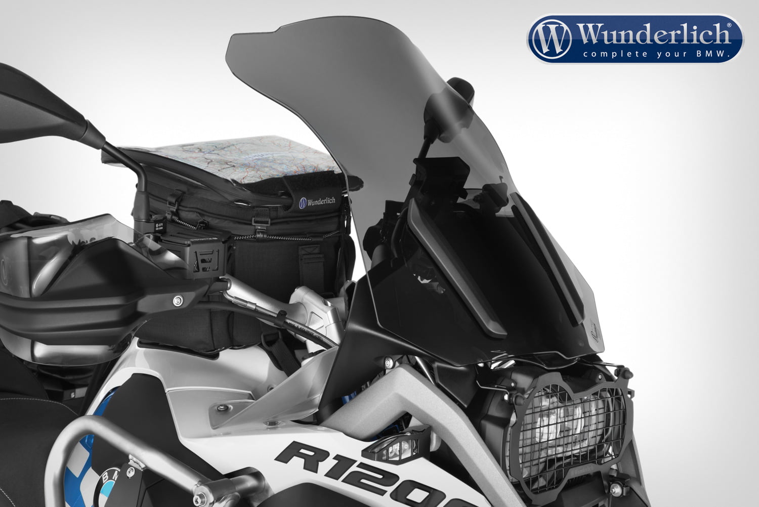 Wunderlich "MARATHON" windscherm, rookgrijs - Afbeelding 5