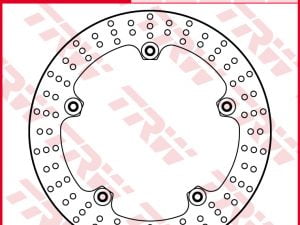 TRW-remschijf MSTR138 standaard (voor)