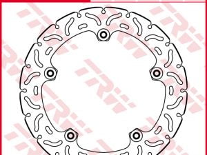 TRW-remschijf MSTR138 RAC voor