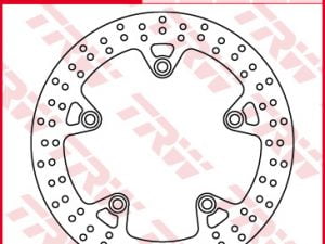 TRW-remschijf MST464 standaard