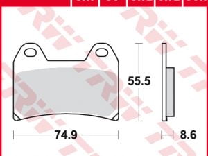 TRW remblokken Sinter Road & Track MCB683
