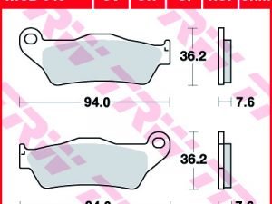 TRW remblokken organisch MCB648
