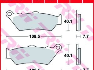 TRW remblokken MCB671 organisch