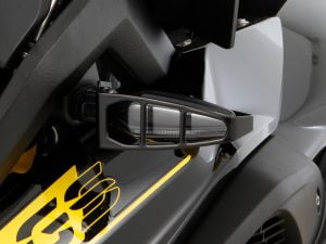 Knipperlichtbescherming voor LED multifunctionele knipperlicht - korte voet - set - zwart