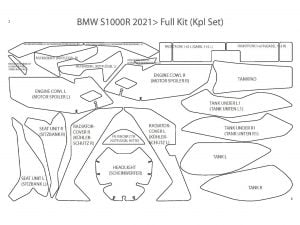 Lakbeschermfolie complete set »PremiumShield« - transparant