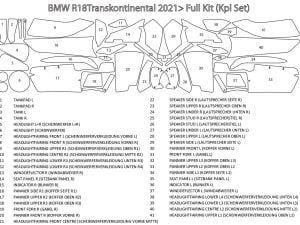 Lakbeschermfolie complete set »PremiumShield« - transparant