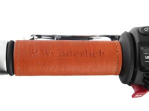 Wunderlich lederen hoezen voor de handvatten van de BMW R 18 - set - bruin