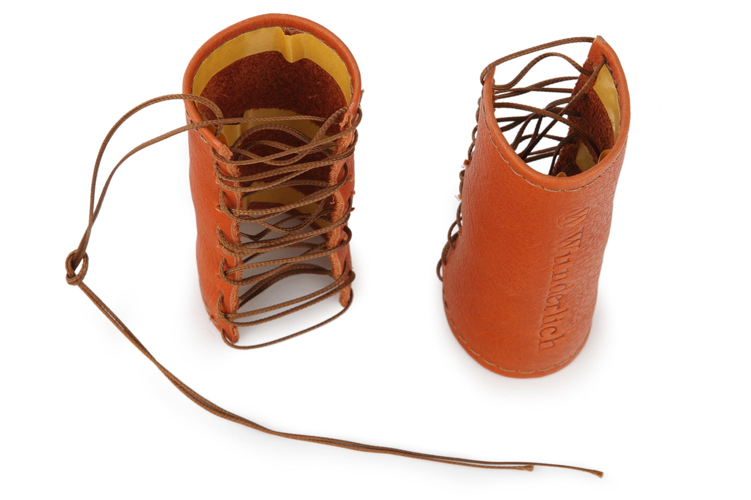 Wunderlich lederen hoezen voor de handvatten van de BMW R 18 - set - bruin - Afbeelding 3