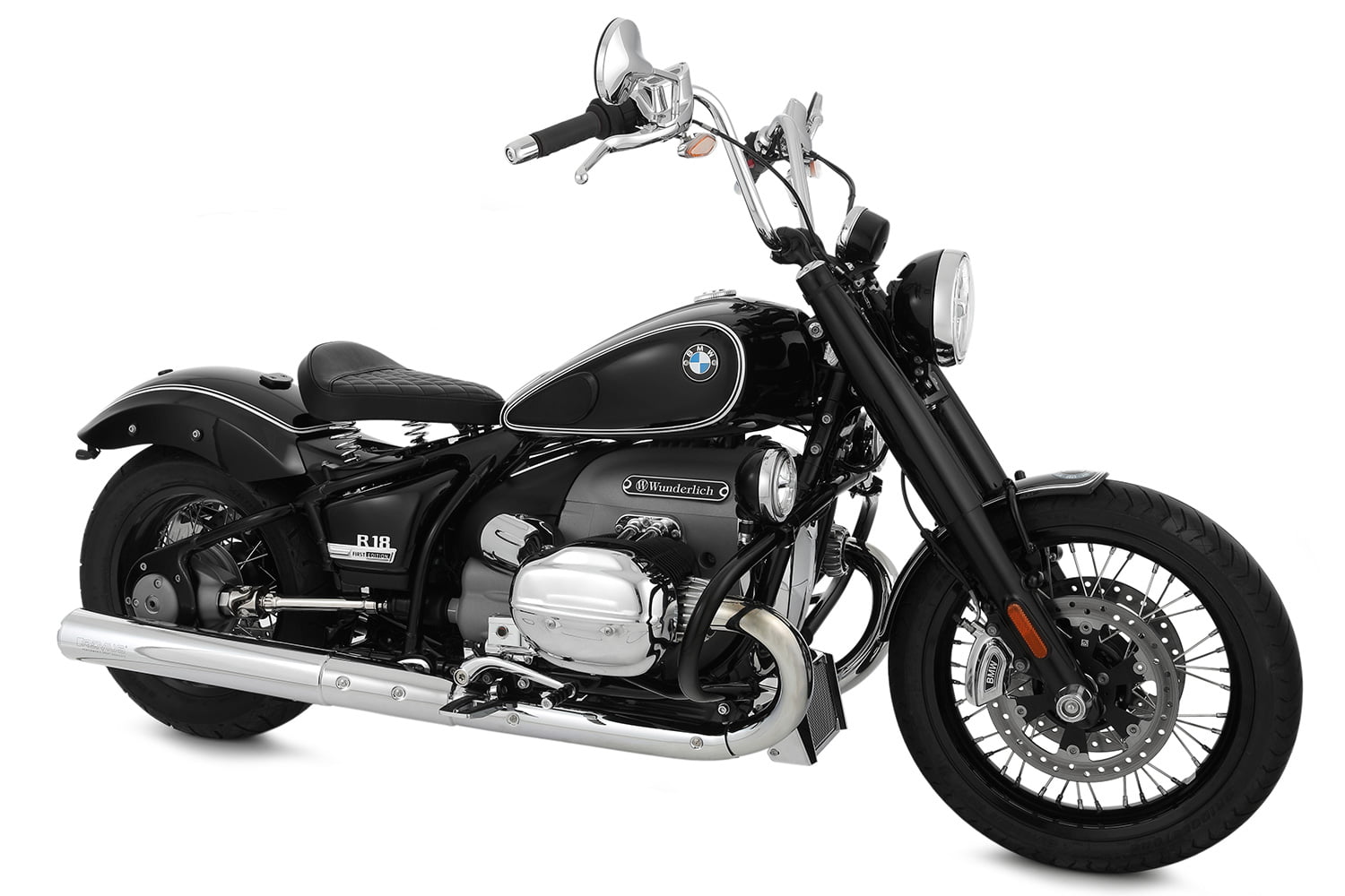 Wunderlich stuur »APE HANGER« - verchroomd - Afbeelding 4