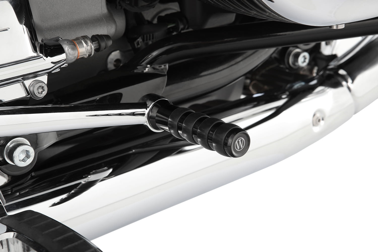 Wunderlich remhendelverlenging voor modellen met voetsteun - zwart - Afbeelding 5