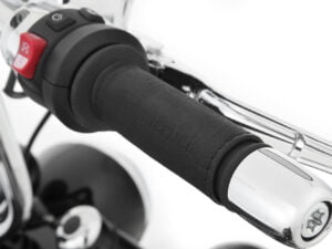 Wunderlich lederen hoezen voor de handvatten van de BMW R 18 - set - zwart