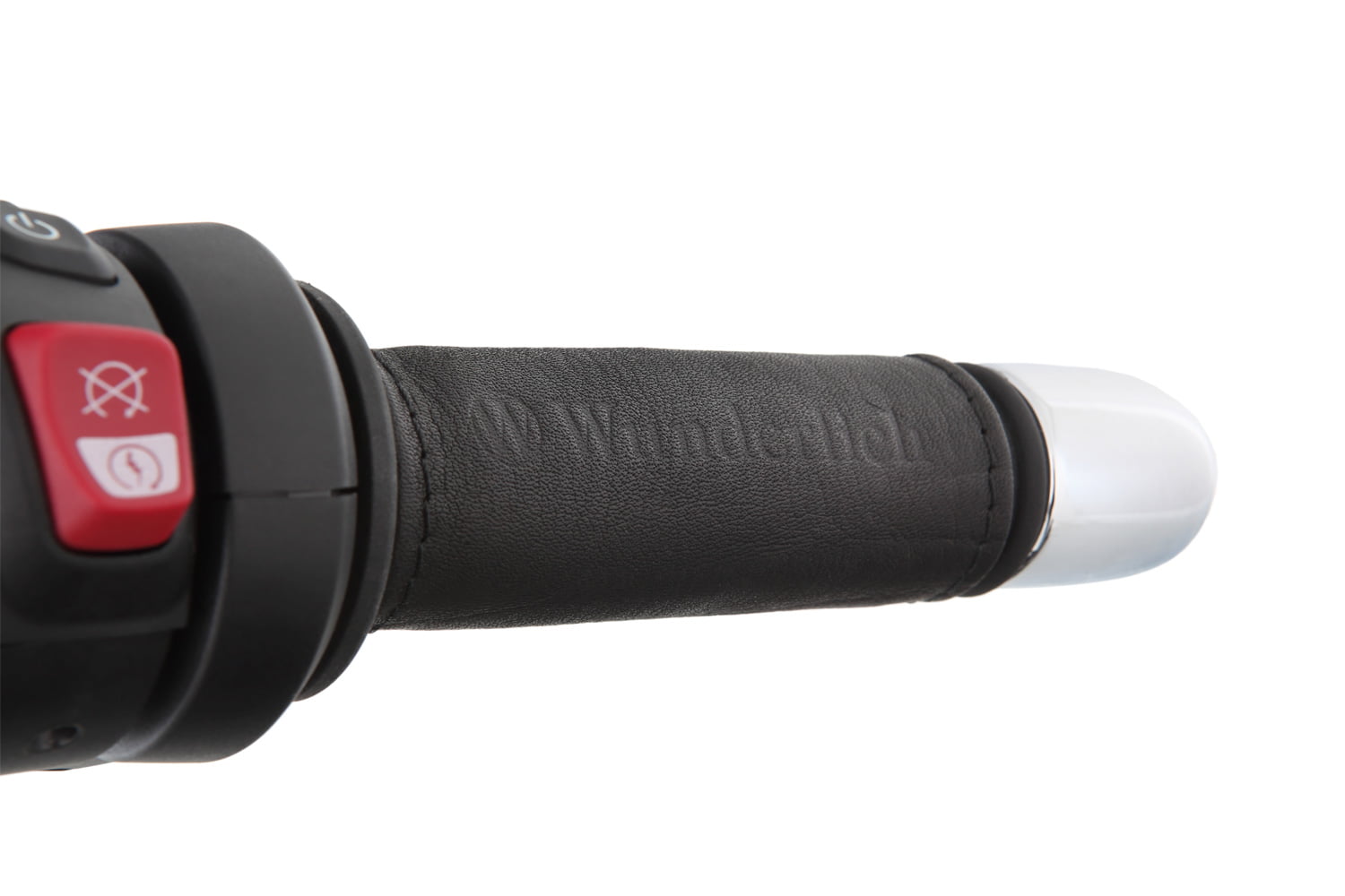 Wunderlich lederen hoezen voor de handvatten van de BMW R 18 - set - zwart - Afbeelding 3