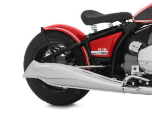 Wunderlich »RockBob« achterspatbord - marsrood metallic - wit gelijnd