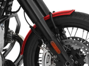 Wunderlich »RockBob« voorspatbord - marsrood metallic - zwart gevoerd