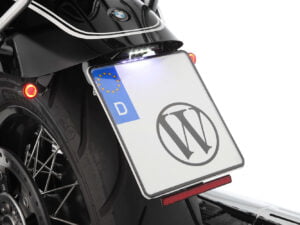 Wunderlich achterombouw PURE met knipperlichthouder - M8 knipperlichtaansluitdraad - zwart