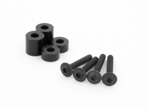 Wunderlich adapterset voor handkappen en kuipruit - zwart