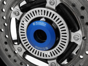 Wunderlich »TRACKDAY« afstandshuls achterwiel - remzijde - blauw