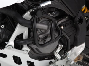 Wunderlich motorbeschermbeugel voor montage met kuipbeschermbeugel - links - zwart