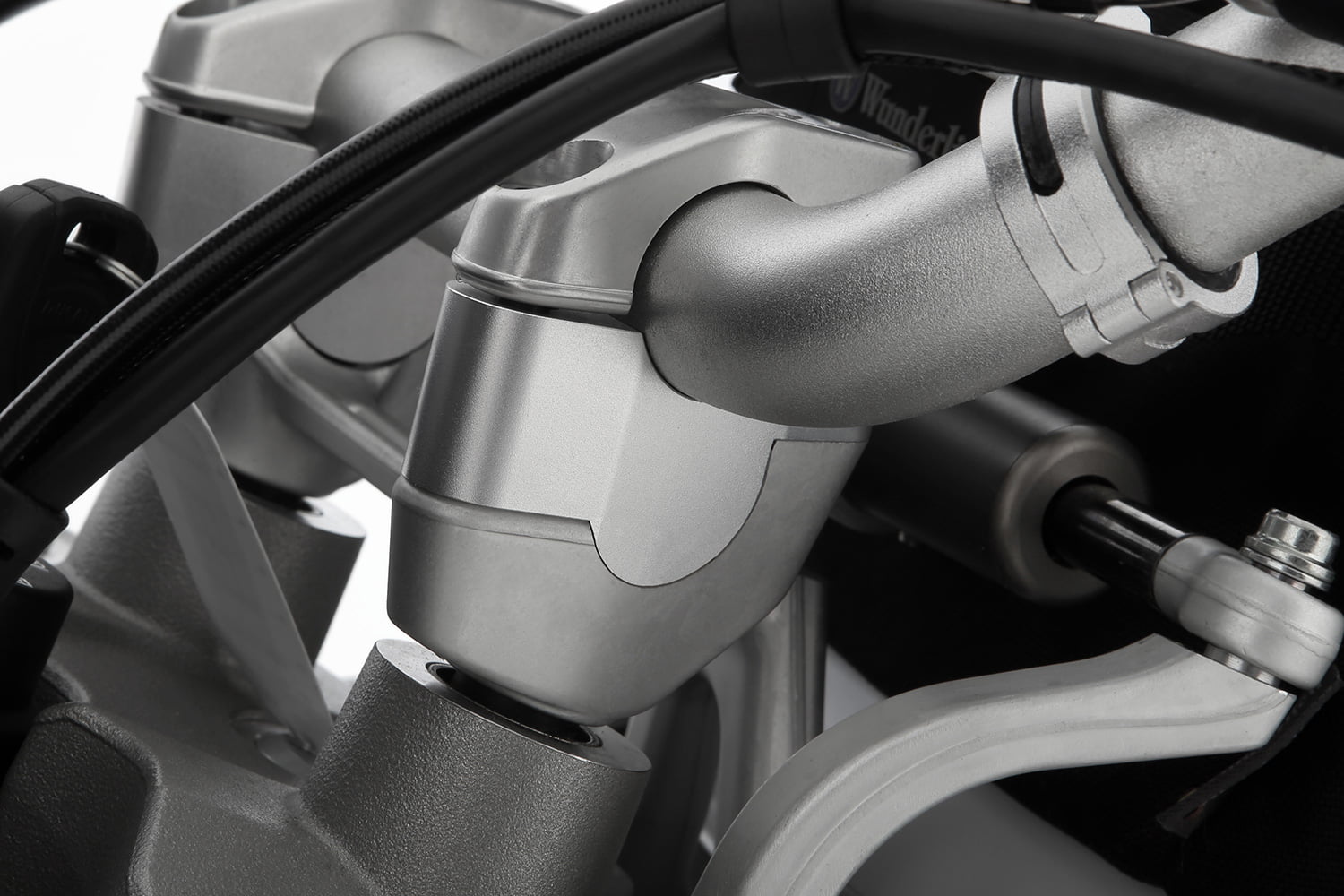 Wunderlich stuurverhogers »ERGO« - 25 mm - zilver - Afbeelding 2