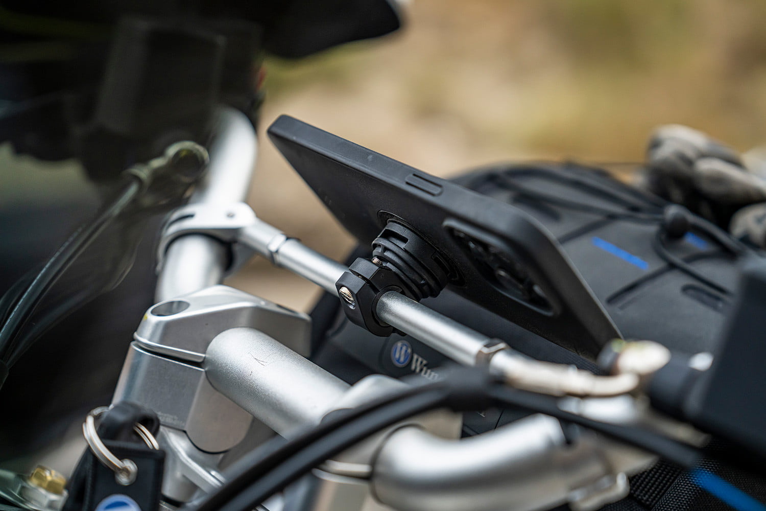 Wunderlich middenbeugel stuur - zilver