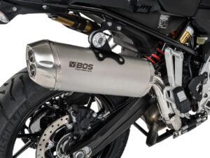 BOS Slip-On einddemper F 750/850 GS + Adv Dune Fox (EURO 4)