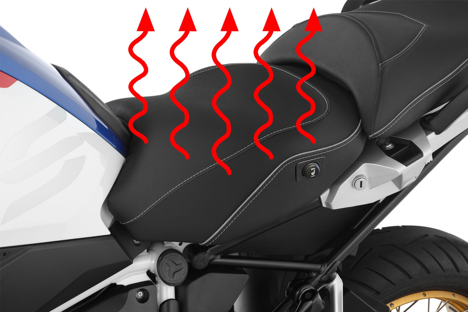 Wunderlich bestuurderszadel AKTIVKOMFORT met na inbouw zadelverwarming