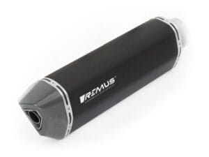 REMUS slip-on einddemper BLACK HAWK - zwart