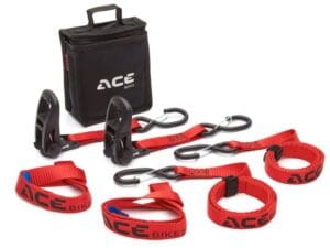 Spanband ratelset Acebikes Ratchet Pro - rood