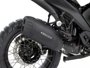 BOS Slip-On einddemper Desert Fox Double D (EURO 5) R 1300 GS - zwart