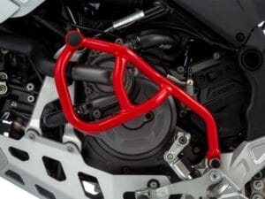 Wunderlich motorbeschermbeugel links - voor montage zonder kuipbeschermbeugel - rood