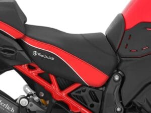 Wunderlich bestuurderszadel AKTIVKOMFORT Multistrada V4 - Standaard - zwart-rood