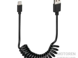 Veerkabel Usb Usb Type-C - 100 cm - Zwart