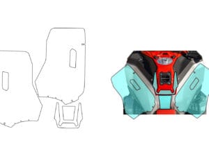 Tankbeschermfolie PremiumShield R 1300 GS Adventure - transparant