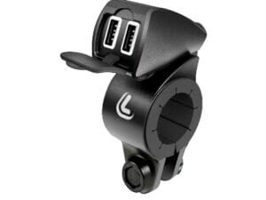 Usb-Fix Trek, regenbestendige dubbele USB-oplader, stuurbevestiging - Ultra Fast Charge - 5400 mA - 12 / 24V