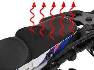 Wunderlich passagierszadel AKTIVKOMFORT met zadelverwarming Smart Plug & Play - Queens Edition - Standaard - Trophy Style