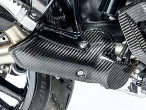 Ilmberger uitlaat hittebescherming onder R 1300 GS (Adventure) - carbon - glanzend