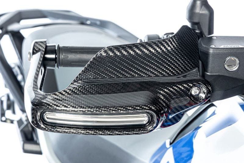 Ilmberger handbeschermer met richtingaanwijzerhouder R 1300 GS (Adventure) - rechts - carbon - glanzend