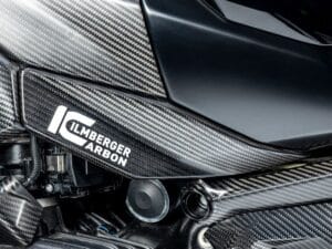 Ilmberger tankcover onder R 1300 GS - links - carbon-mat