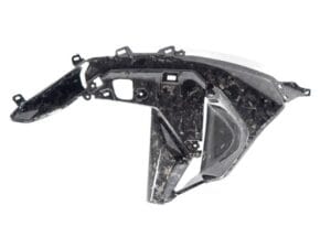 Ilmberger luchtuitlaatdeksel R 1300 GS - links - Black Diamond Carbon - glanzend