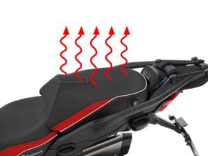 Wunderlich passagiersstoel AKTIVKOMFORT met stoelverwarming Multistrada V4 - zwart-rood