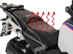 Wunderlich AKTIVKOMFORT bestuurders zadel met stoelverwarming Smart Plug & Play voor BMW R 1300 GS Adventure - hoog