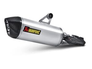 Akrapovic Slip-On Rear Silencer R 1200 GS LC & Adventure - titanium-zilver