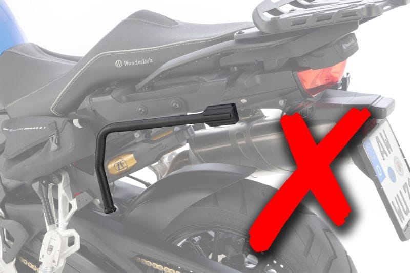 Wunderlich adapterset Vario case X30 naar X-RACK - set - zwart - Afbeelding 2