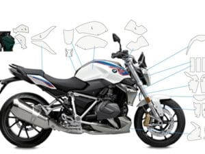 Lakbeschermingsfolie complete set PremiumShield R 1250 R - transparant