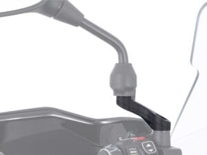 Wunderlich spiegeladapter omhoog + breed voor Ducati Multistrada en DesertX - zwart