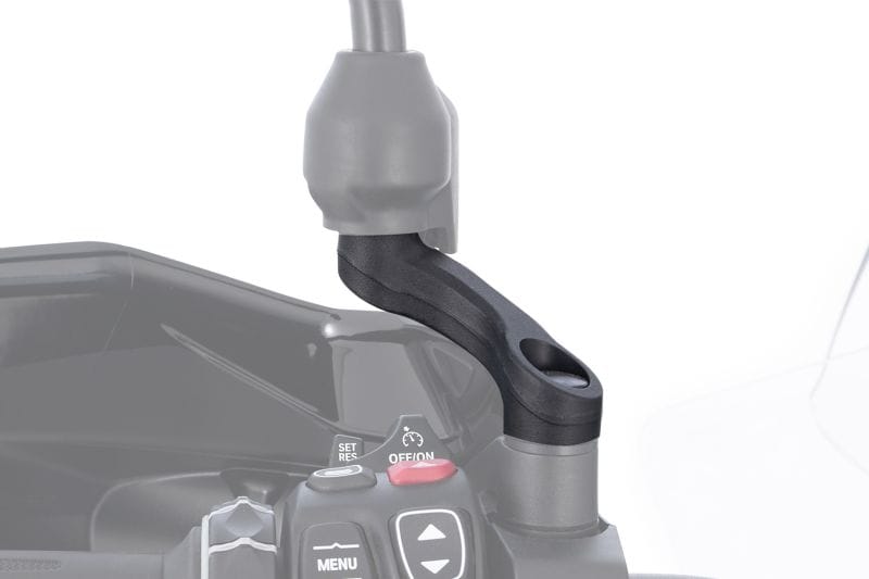 Wunderlich spiegeladapter omhoog + breed voor Ducati Multistrada en DesertX - zwart - Afbeelding 7